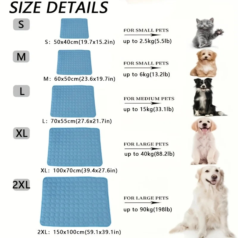 Self-Cooling Gel Mat for Dogs & Cats – Summer Pet Bed