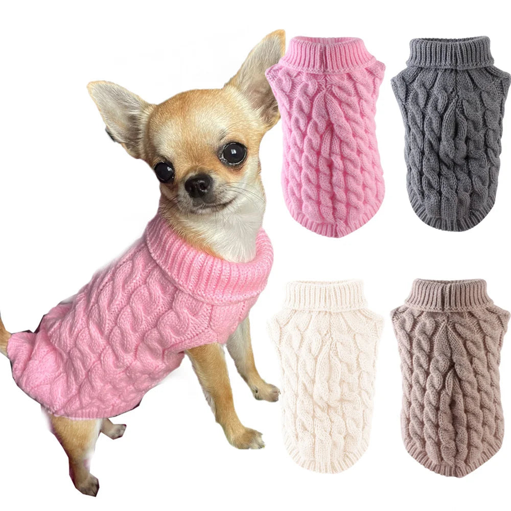 Classic Knit Sweater for Small & Toy Dog Breeds