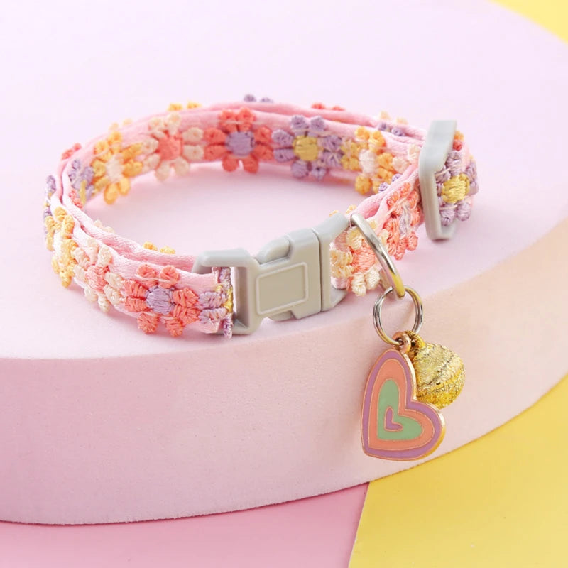 Paw Print Collar with Bell
