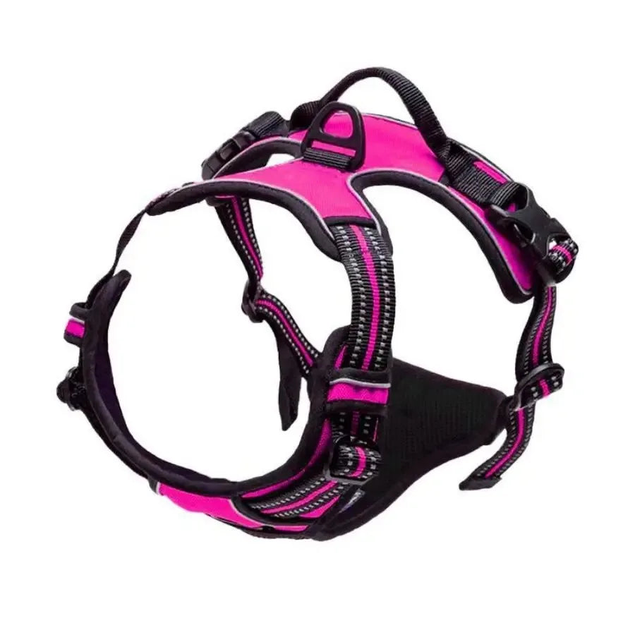 Leather Dog Collar, Harness & Leash 3-Piece Set