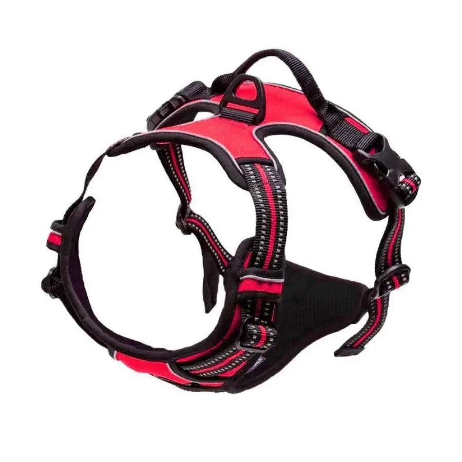 Leather Dog Collar, Harness & Leash 3-Piece Set
