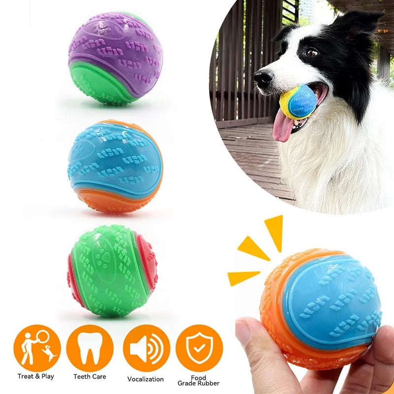 Squeaky TPR Chew Ball for Dogs