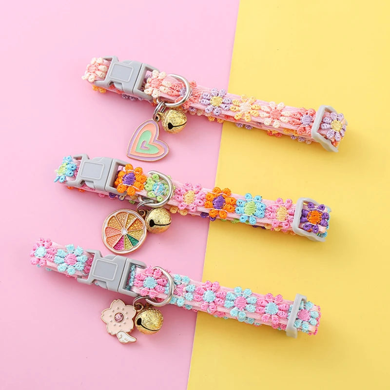 Paw Print Collar with Bell