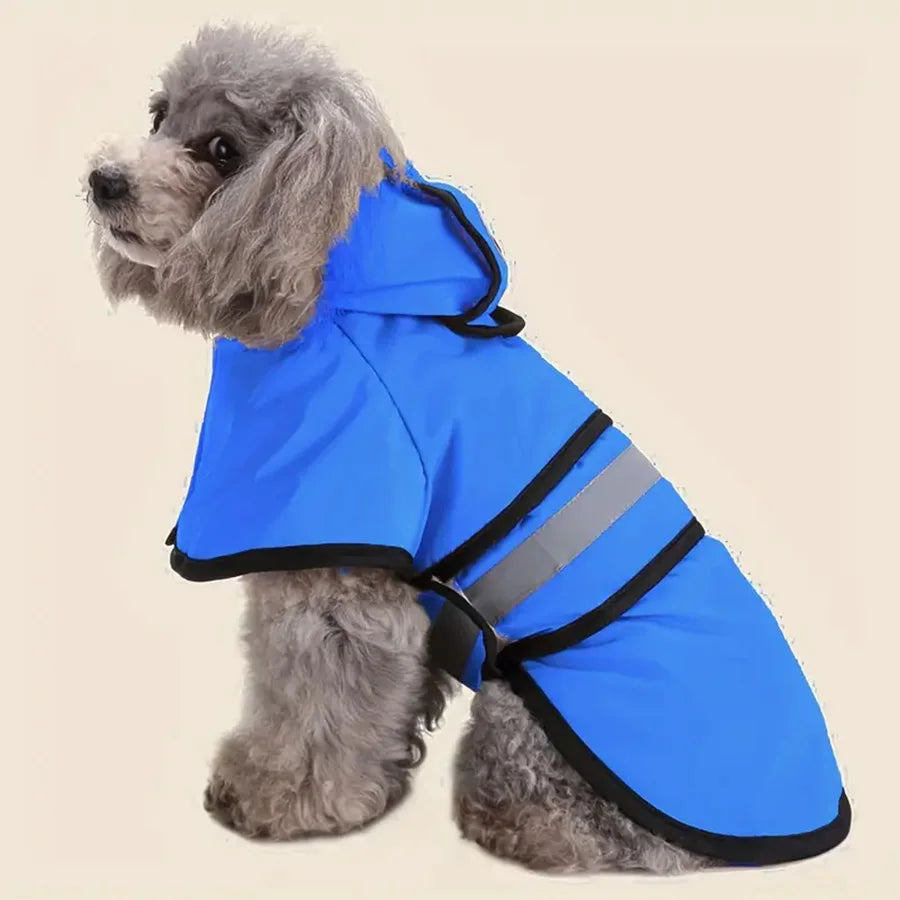 Waterproof Dog Raincoat with Adjustable Hood
