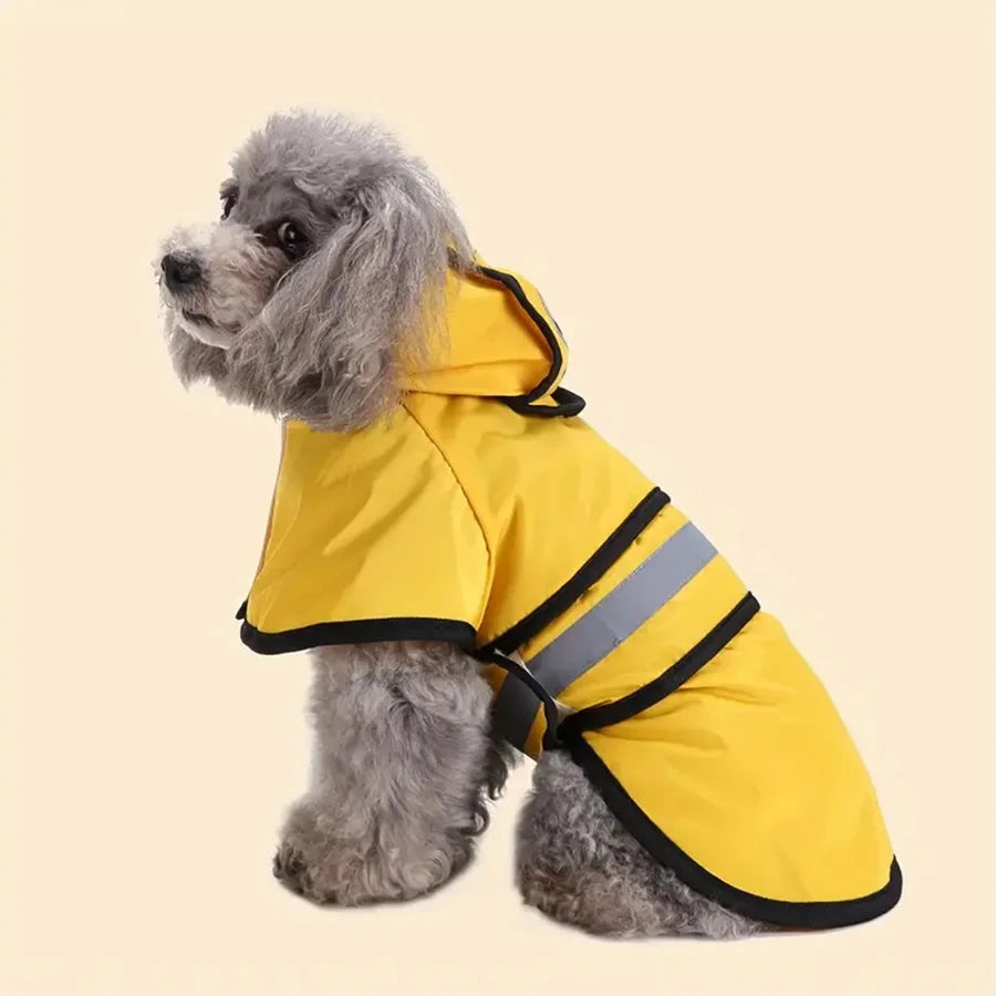 Waterproof Dog Raincoat with Adjustable Hood