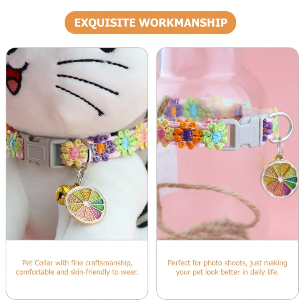 Paw Print Collar with Bell