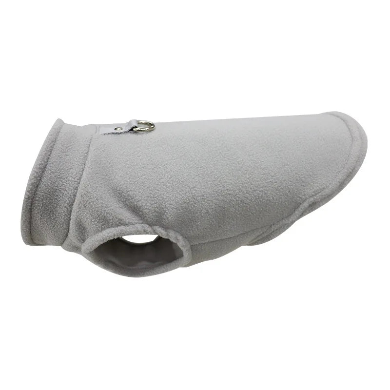Warm Fleece Vest Jacket with D-Ring for Dogs & Cats