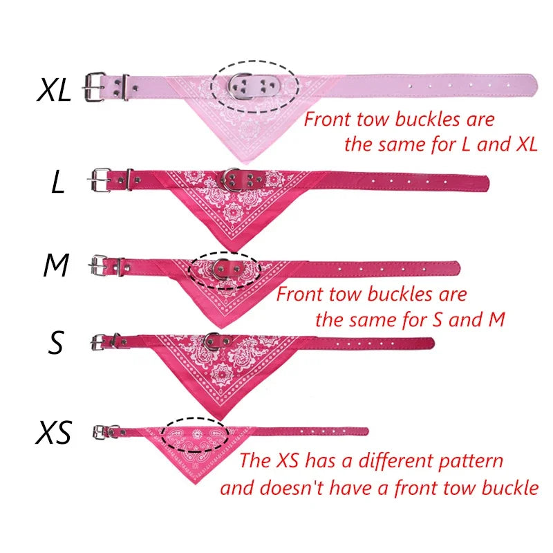 PU Leather Collar with Scarf for Dogs & Cats
