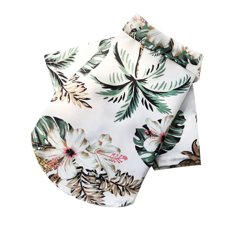 Hawaiian Print Summer Shirt for Dogs