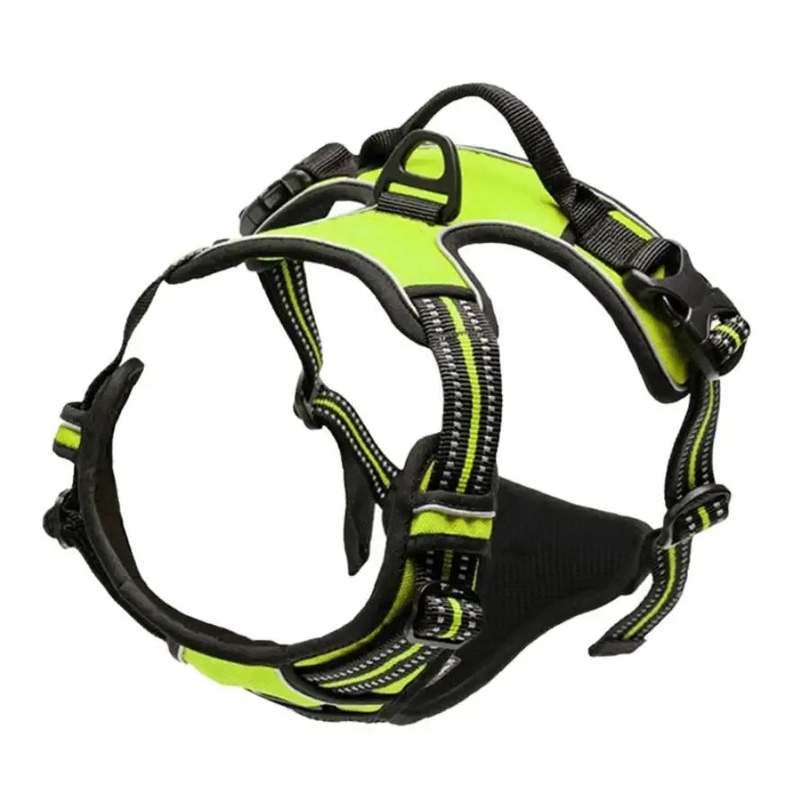 Leather Dog Collar, Harness & Leash 3-Piece Set