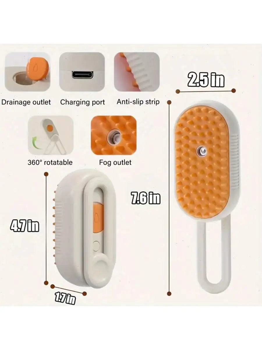4-in-1 Pet Steam Brush