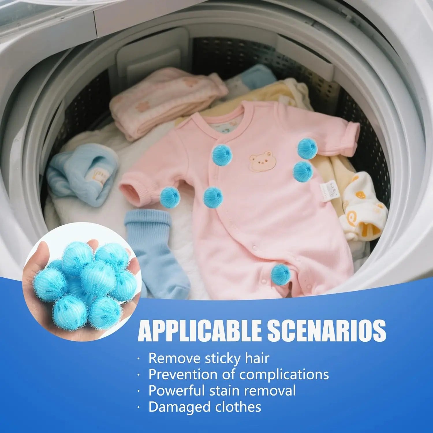 Reusable Pet Hair Catcher Laundry Balls