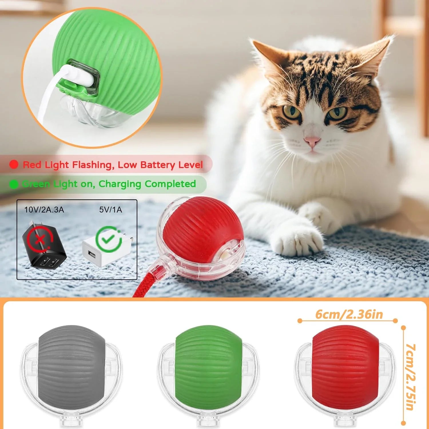 Velmora ChaseTail™ Interactive Ball