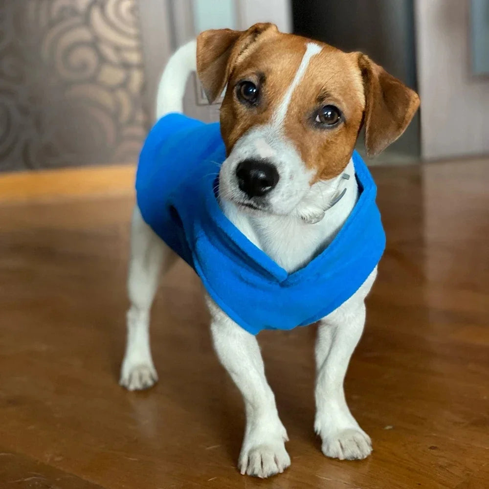Warm Fleece Vest Jacket with D-Ring for Dogs & Cats
